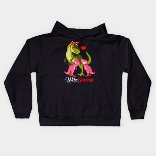 Wifesaurus T-Shirt T-rex Wife Saurus Dinosaur Kids Hoodie